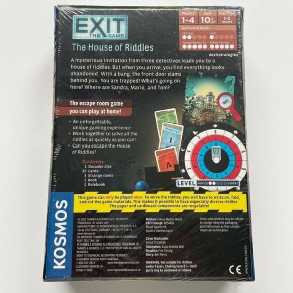 EXIT: The House of Riddles, At-Home Escape Room, EXIT: The Game from Kosmos - Picture 2 of 2